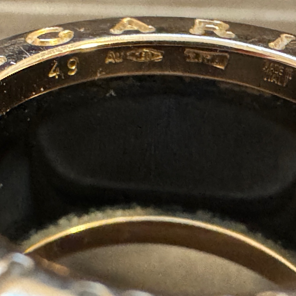 Bulgari B.zero1 Ring Black Ceramic 18k Rose Gold - Picture 10 of 13